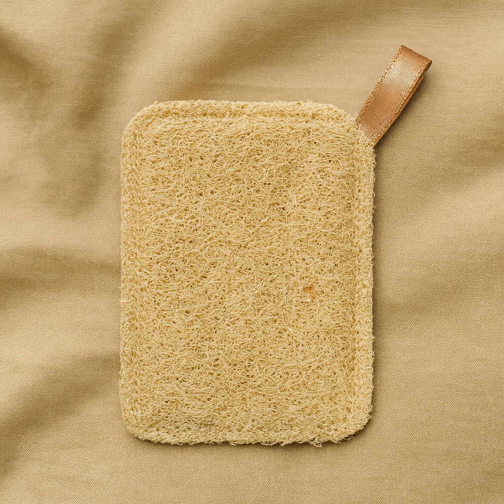 Pack of 6 Premium Natural Loofah Bath Sponge | 6 X 4 inch.