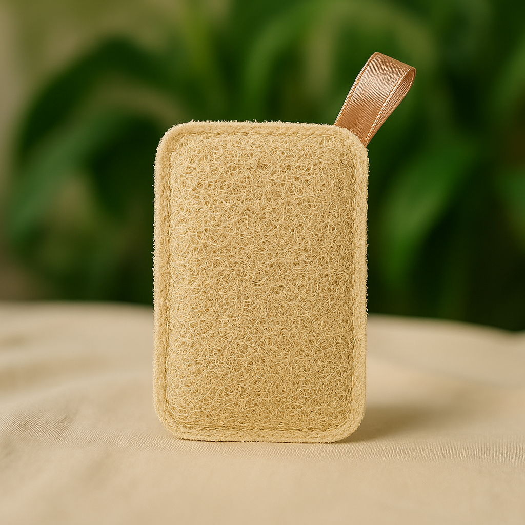 Pack of 6 Premium Natural Loofah Bath Sponge | 6 X 4 inch.